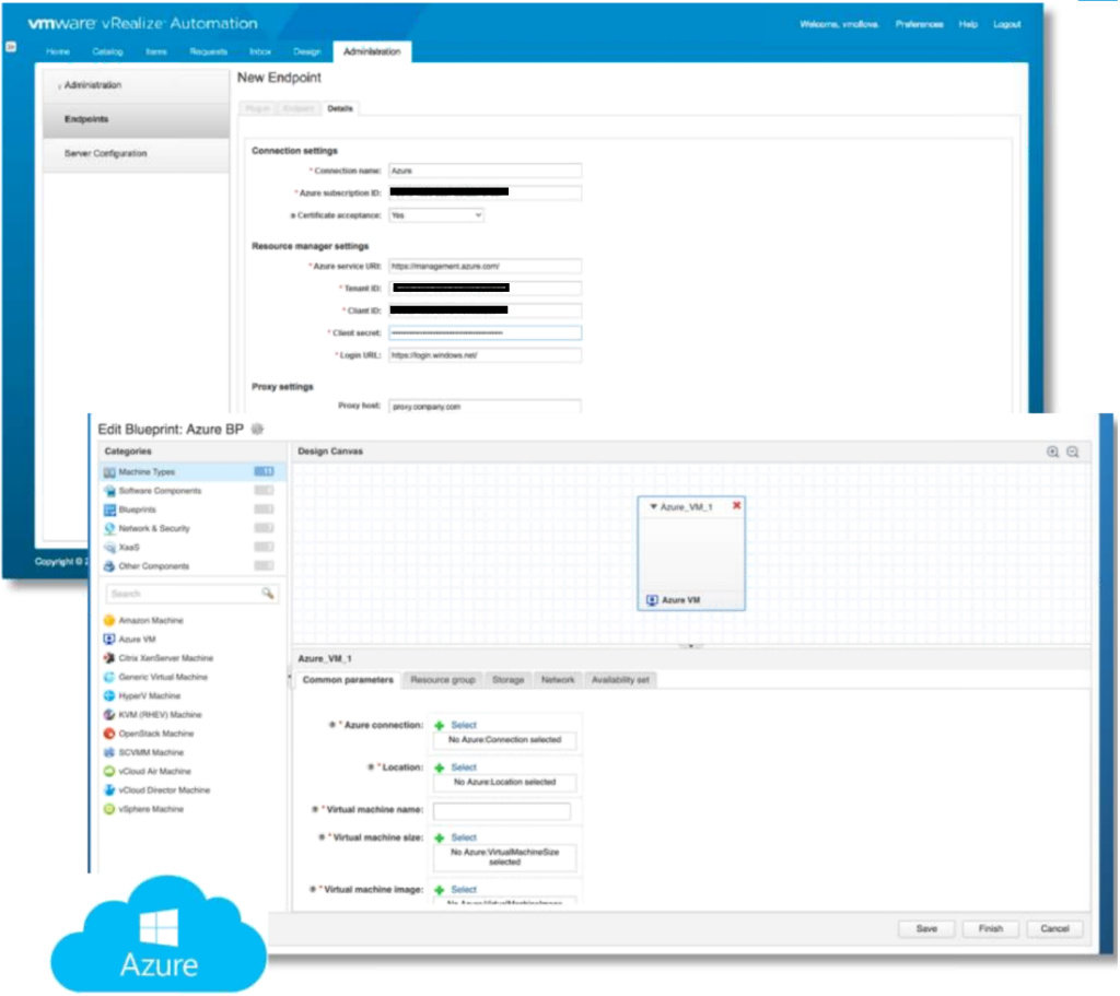 vRA 7.2 Azure Integration