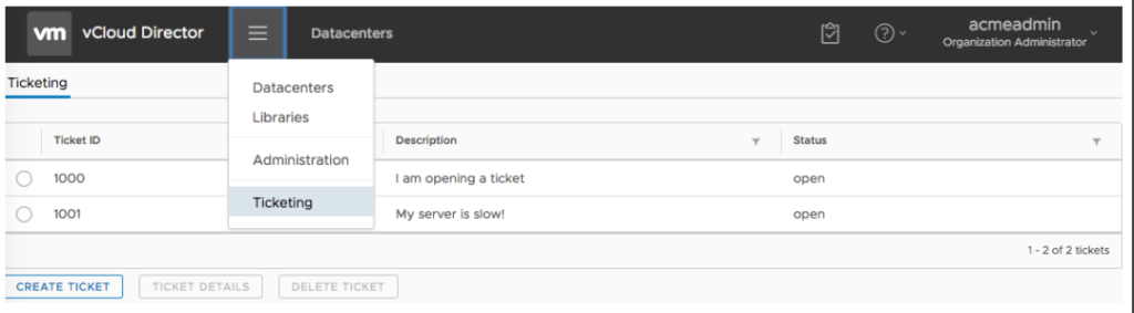 vCD 9.1 User Interface Extensibility