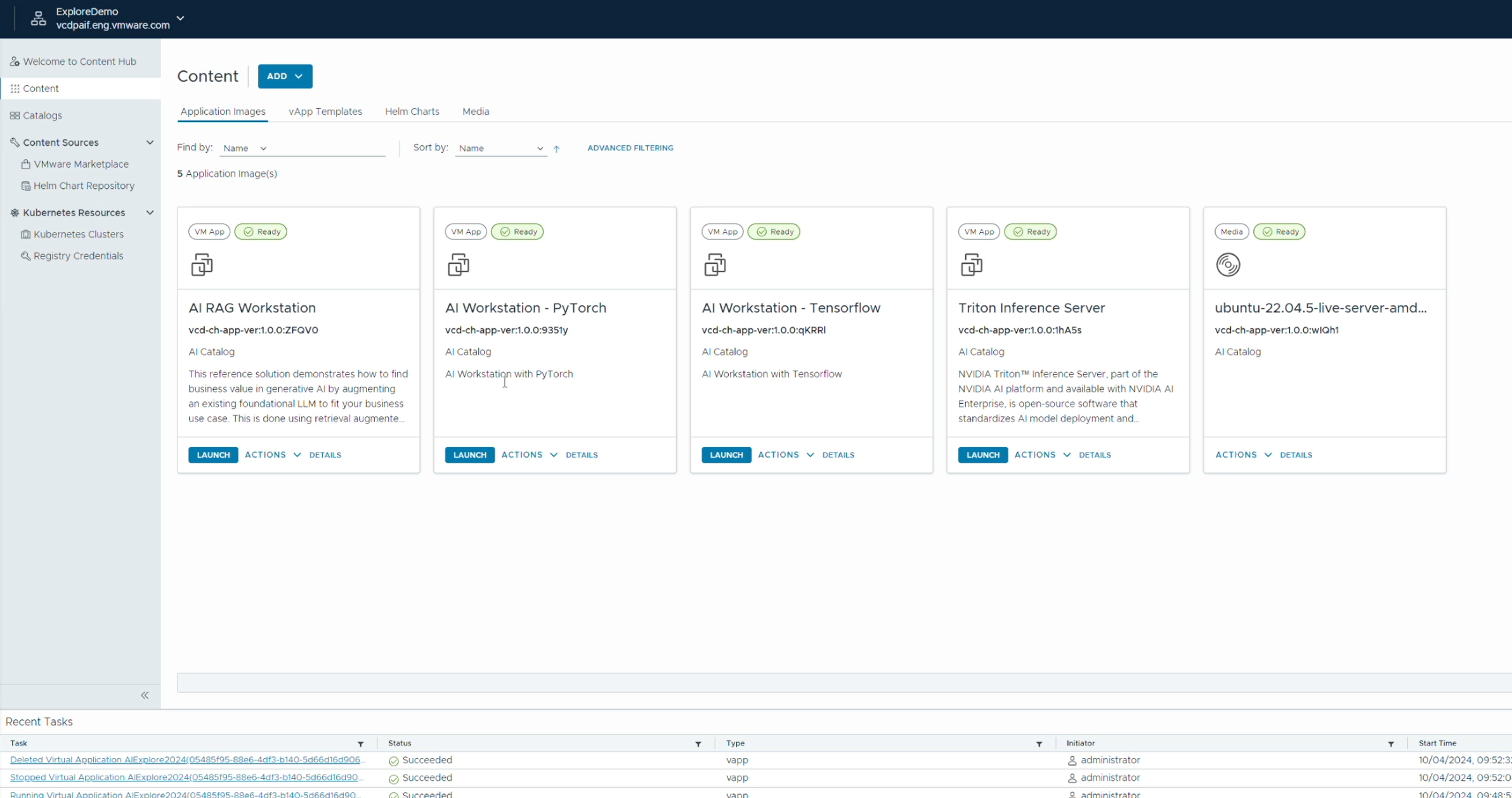 Deploying VMware Deep Learning VMs (DLVM) on VMware Cloud Director